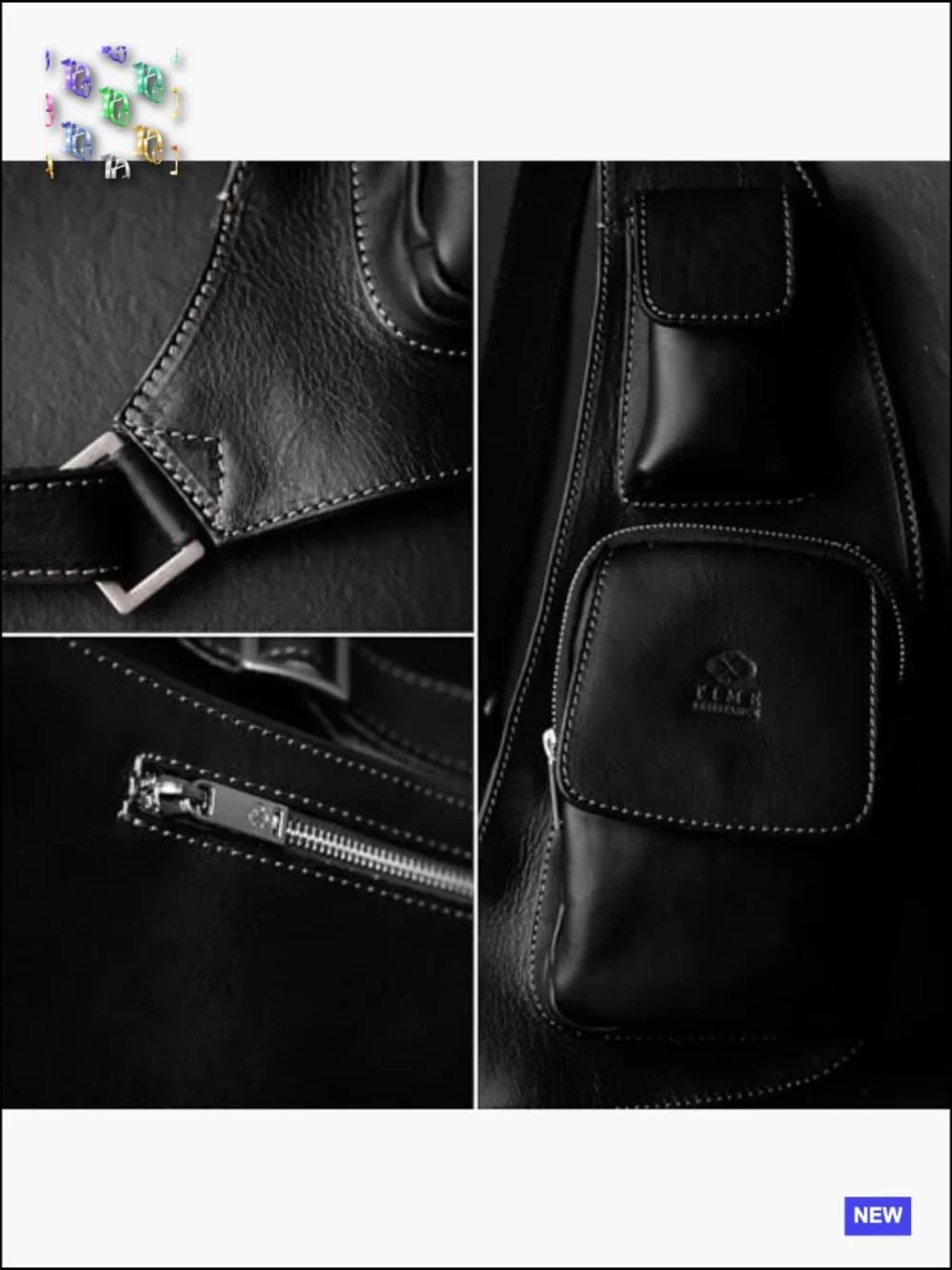 Premium Leather Sling Bag Crossbody Messenger Shoulder Bag Handmade Unisex